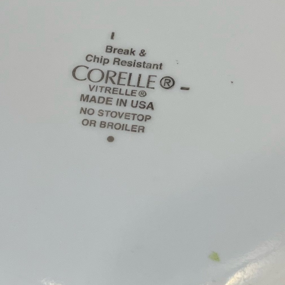Vintage Corelle Vitrelle Elegant Garden Getaway White & Black Side Plates 6.75” - Picture 10 of 11